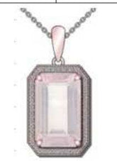 Sterling Silver Semi Mount Pendant Setting Emerald OCT 16X10mm - Syzjewelry